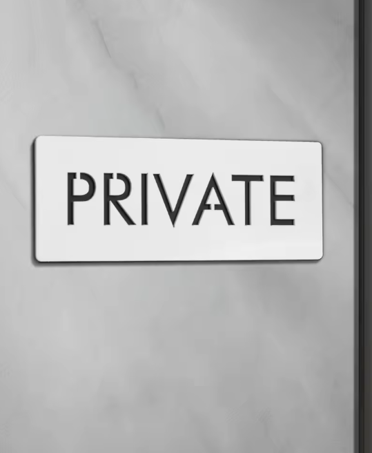 MODERN שלט לעסק/דלת בית מעוצב