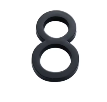 מספרי דלת/בית בצבע שחור