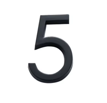 מספרי דלת/בית בצבע שחור