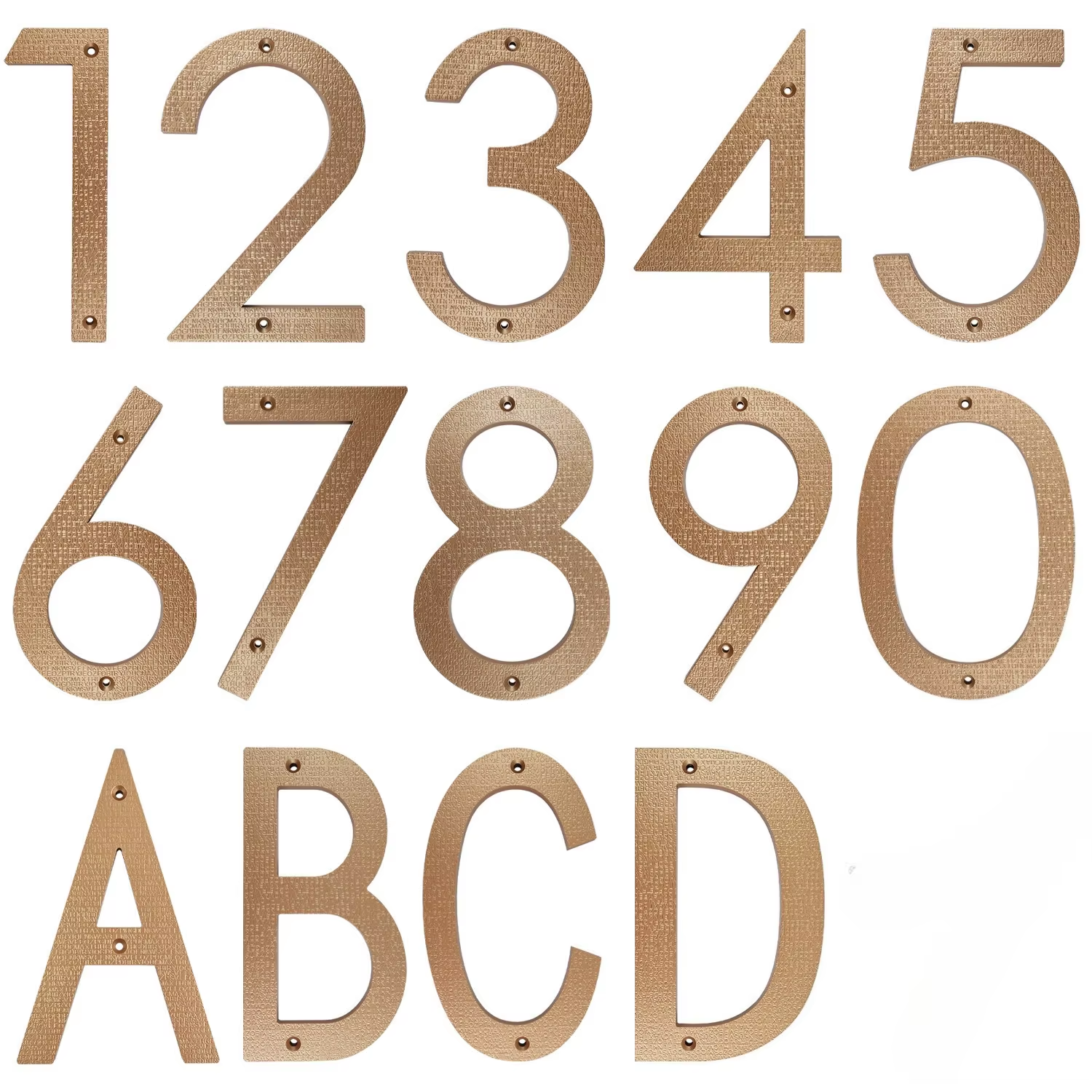 מספרי בית עבור גדר/חומה