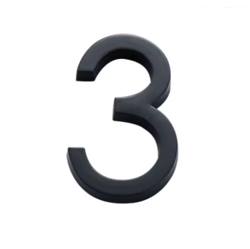 מספרי דלת/בית בצבע שחור