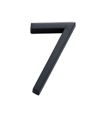 מספרי דלת/בית בצבע שחור